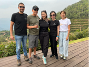 Jiyoon & Rachel with the Rodriguez family.