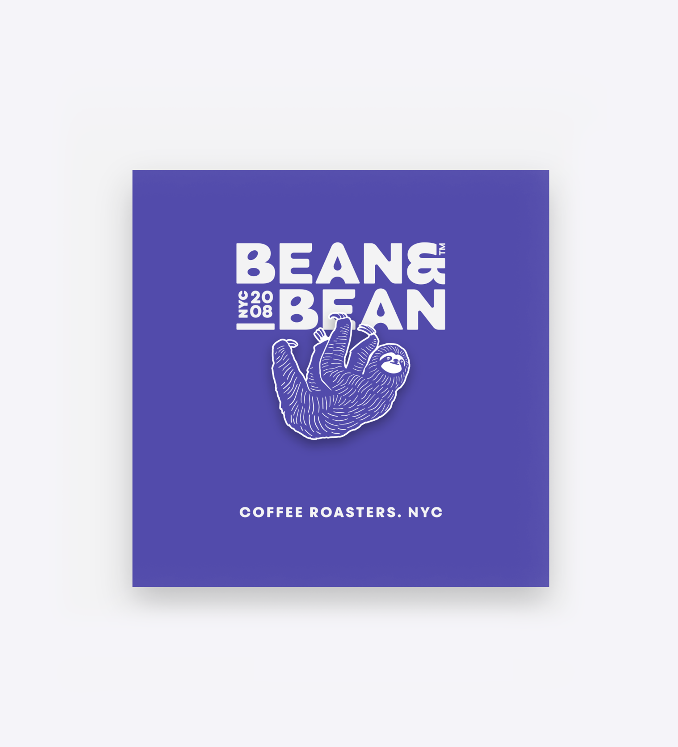 Sloth Pin Bean & Bean Coffee Roasters NYC New York Sloth Institute