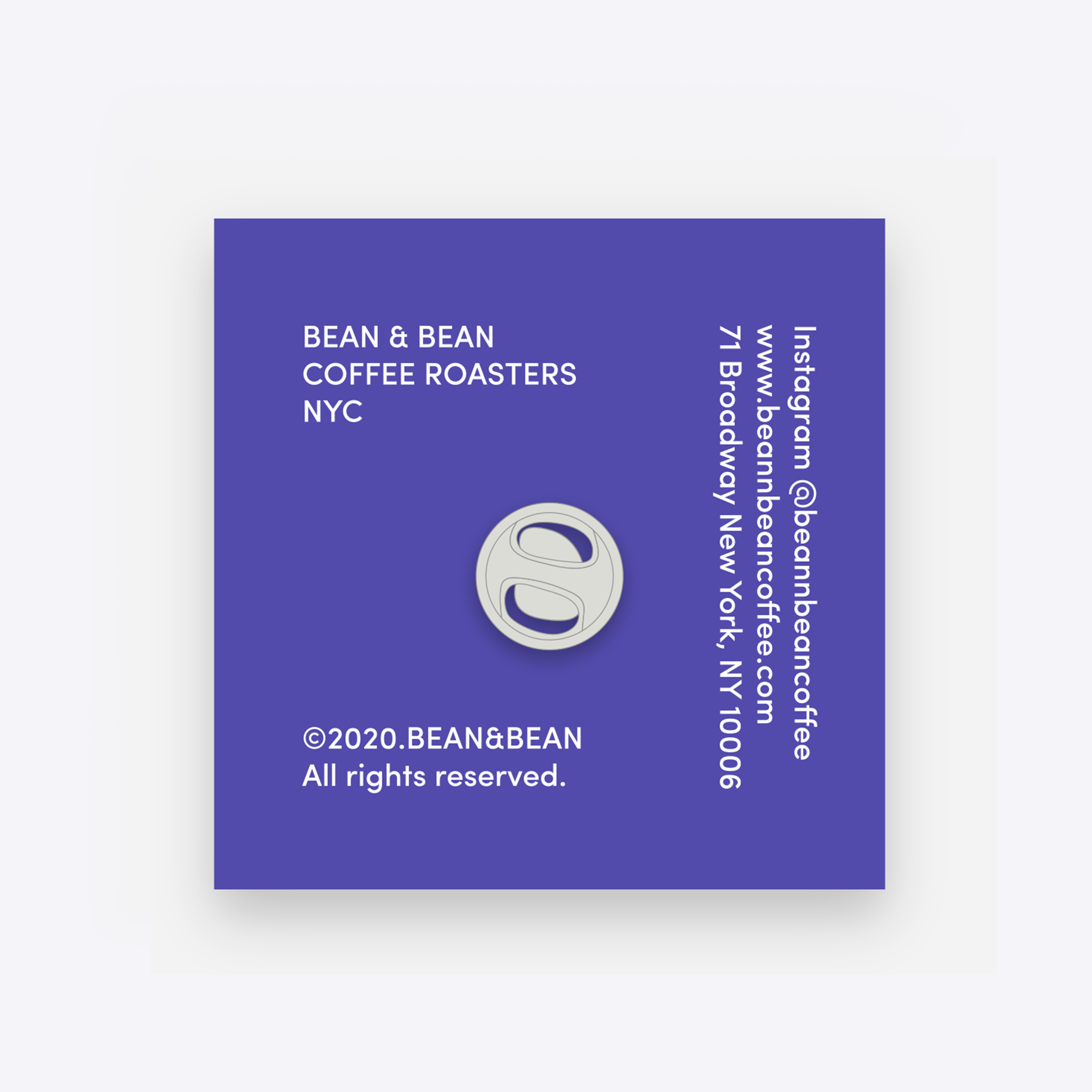 Sloth Pin Bean & Bean Coffee Roasters NYC New York Sloth Institute